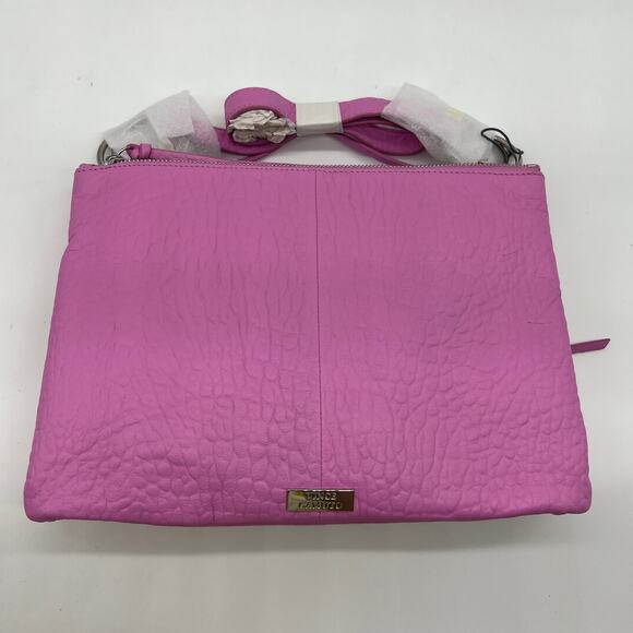 Vince Camuto Leather Livy Shoulder Bag Arresting Pink - Picture 1 of 16
